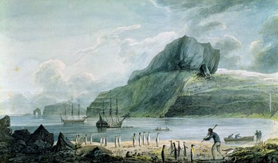 Vue du port de Noël à la Terre de Kerguelen, 1781-4 - John Webber