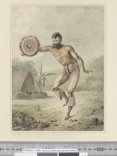 F.36 Un homme des îles Sandwich, dansant, c.1773-84 - John Webber