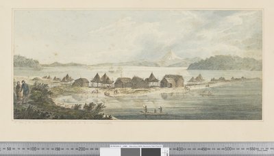 Vue de la ville et du port de Saint-Pierre et Saint-Paul à Kamtchatka, c.1783-84 - John Webber