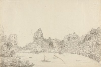 Vue du port de Taloo sur l