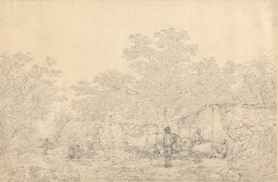 Scène de village - John Webber