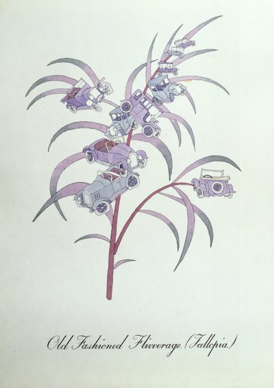 Vieille mode Flivverage (Fallopia.), illustration de 