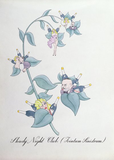 Club de nuit ombragé (Jointum Sinistrum.), illustration de 