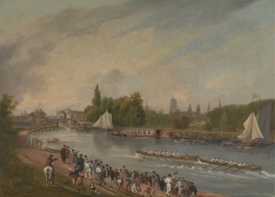 Une Course de Bateaux sur la Rivière Isis, Oxford - John Whessell