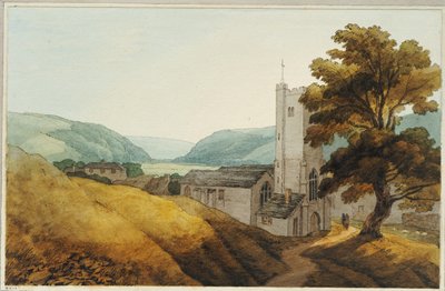 Depuis le cimetière de Dulverton, Somerset, 1800 - John White Abbott