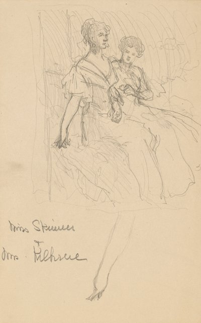 Étude pour Les Sœurs Skinner - John White Alexander