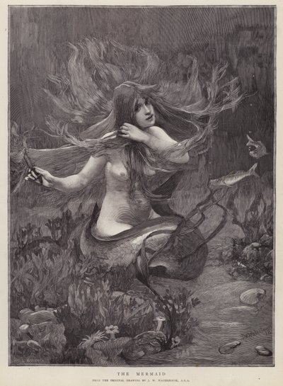 La Sirène - John William (after) Waterhouse