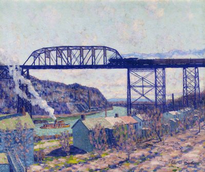 Sur le Rondout - John William Bentley