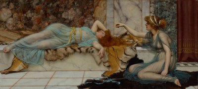 Malice et repos - John William Godward