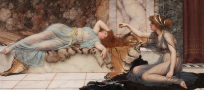 Malice et repos - John William Godward