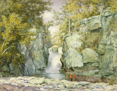 Fawns Leap, Montagnes Catskill, 1867 - John William Hill