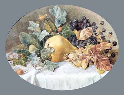 Nature morte avec fruits - John William Hill