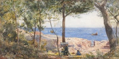 Un artiste peignant au bord de la mer, 1887 - John William Inchbold
