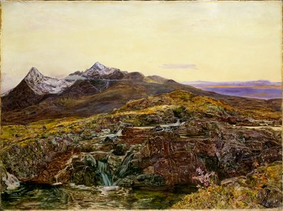 Crête de Cuillin, Skye, depuis Sligachan - John William Inchbold