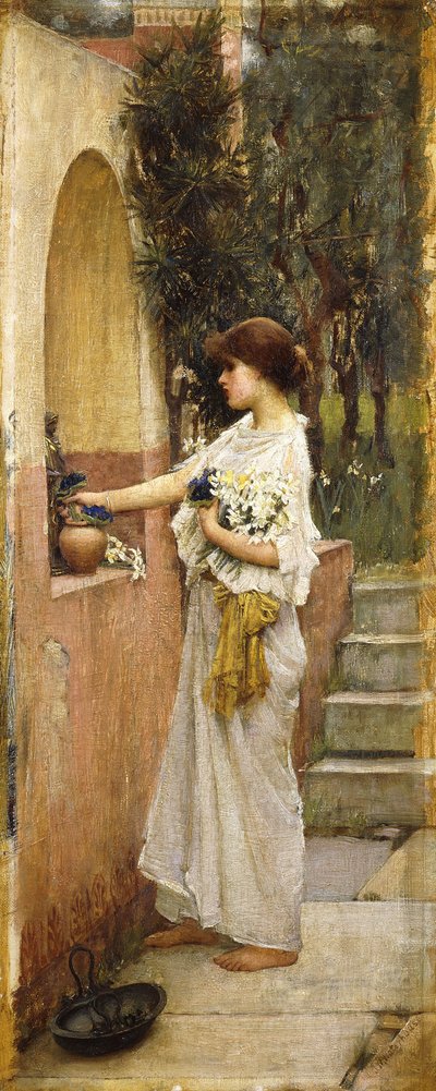 Une Offrande Romaine - John William Waterhouse