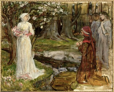 Dante et Béatrice, vers 1916-17 - John William Waterhouse