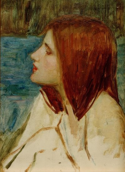 Tête de fille - John William Waterhouse