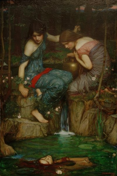 Les nymphes trouvant la tête d