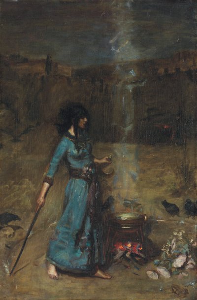Étude pour Le Cercle magique, 1886 - John William Waterhouse