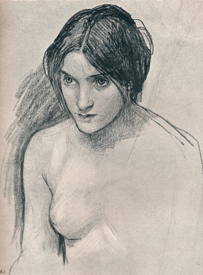 Étude pour la peinture Hylas et les Nymphes, c1896 - John William Waterhouse