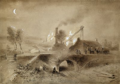 Tête de puits et chemin de fer - John Wilson (after) Carmichael