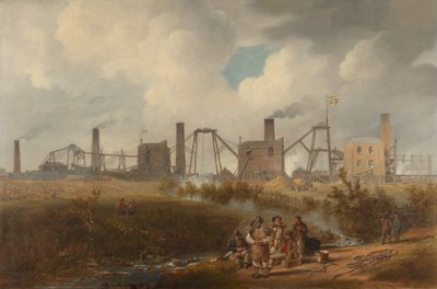 Vue de Murton Colliery près de Seaham, comté de Durham - John Wilson Carmichael