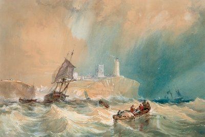 Un brigantin marchand sortant de Tynemouth - John Wilson Carmichael