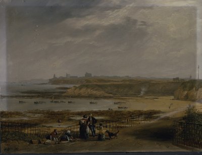 Cullercoats vers Tynemouth - Marée basse - John Wilson Carmichael