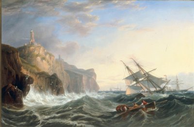 Navires au large du Lizard - John Wilson Carmichael