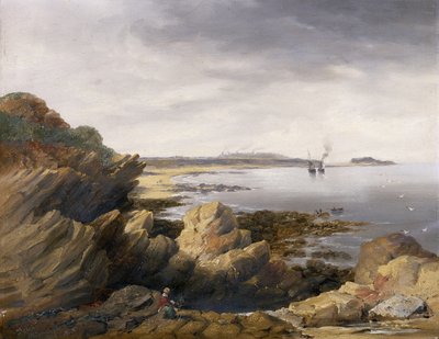 Île de Sainte-Marie depuis Whitley Rocks - John Wilson Carmichael