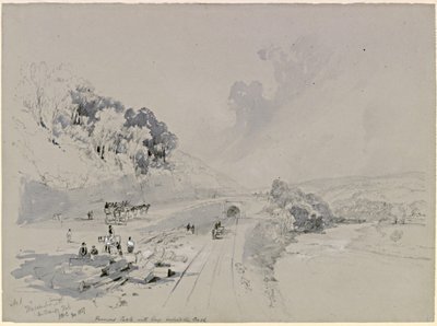Tunnel de Whitchester avec Unthank Hall - John Wilson Carmichael