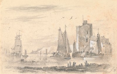 Scène de port - John Wilson Ewbank
