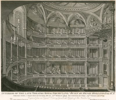 Intérieur du défunt Théâtre Royal, Drury Lane, Londres - John Winston
