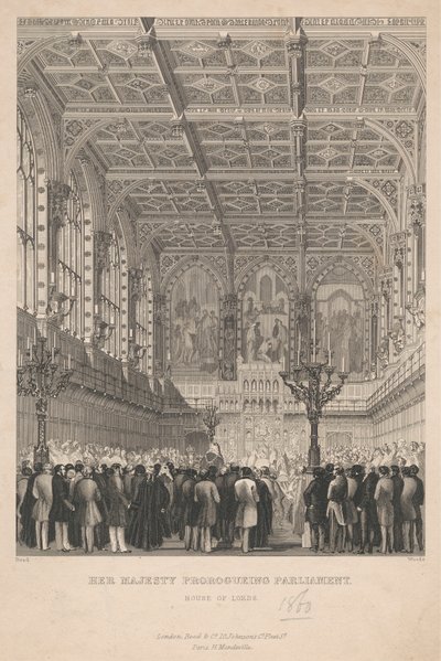 Sa Majesté prorogeant le Parlement - Chambre des Lords - John Woods