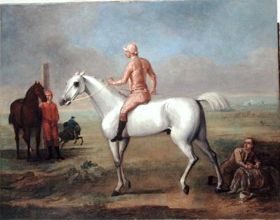 Étalon arabe avec jockey - John Wootton