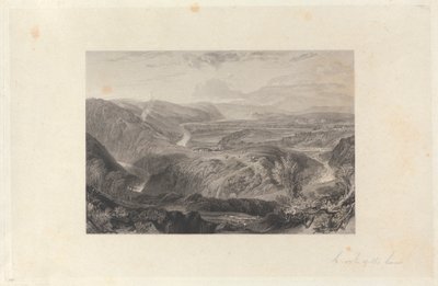 Crook of the Lune, en direction du château de Hornby - John Wykeham Archer