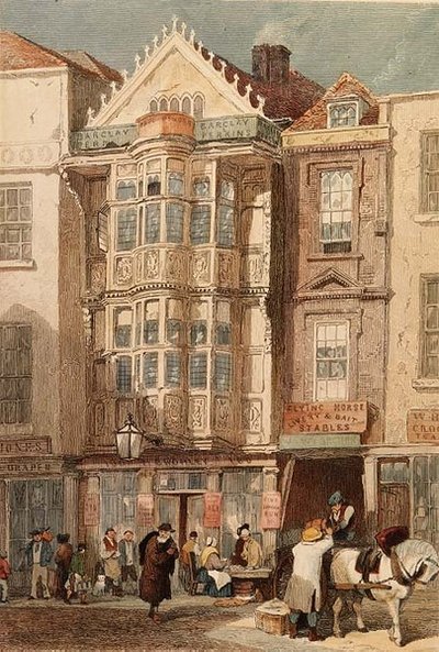 Maison de Sir Paul Pindar, Bishopsgate - John Wykeham Archer