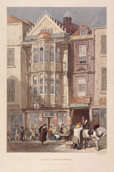 Taverne Paul Pindar, Bishopsgate, Londres, 1851 - John Wykeham Archer