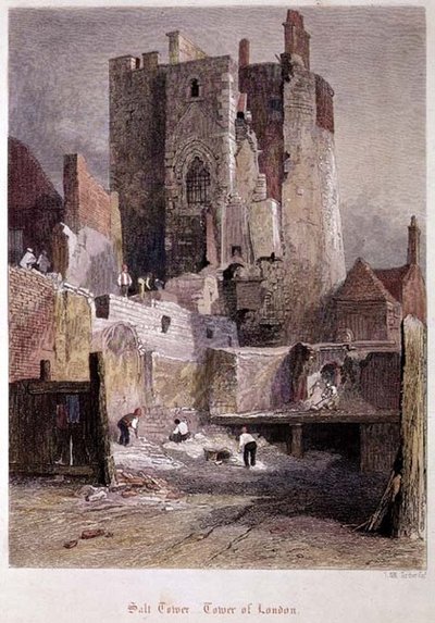 Tour de Londres : La Tour de Sel - John Wykeham Archer