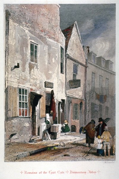 Vue des restes de la porte est de l