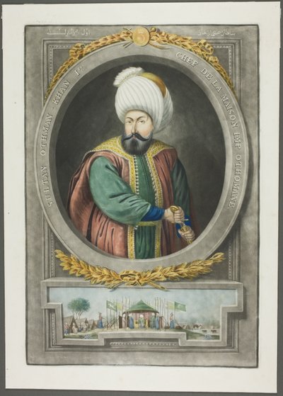 Othman Kahn I, des Portraits des empereurs de Turquie - John Young
