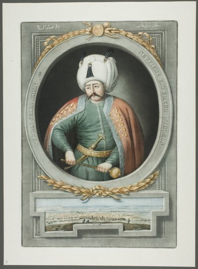 Selim Kahn I, des Portraits des empereurs de Turquie - John Young