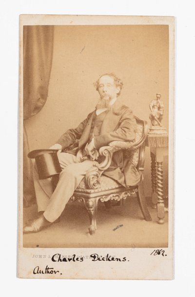 Carte-de-visite de Charles Dickens - John and Charles Watkins