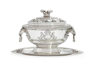 Soupière George III, couvercle, support et doublure - John and Wakelin Edward (c.1716–84) Parker