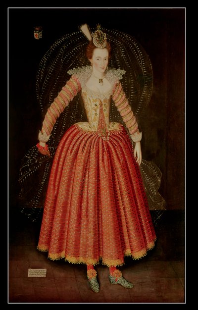 Lucy Harrington, comtesse de Bedford, en costume de mascarade conçu par Inigo Jones, 1606 - John de Critz