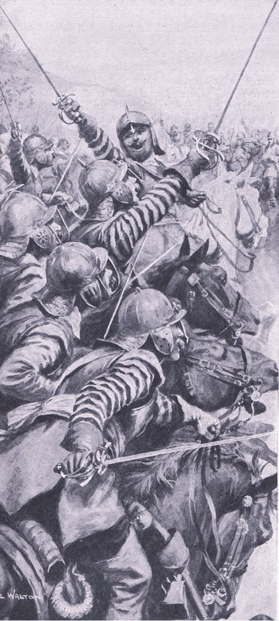 Engagement de cavalerie à la bataille d