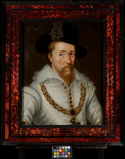 Jacques I & VI (1556-1625) - John de the Elder (studio of) Critz