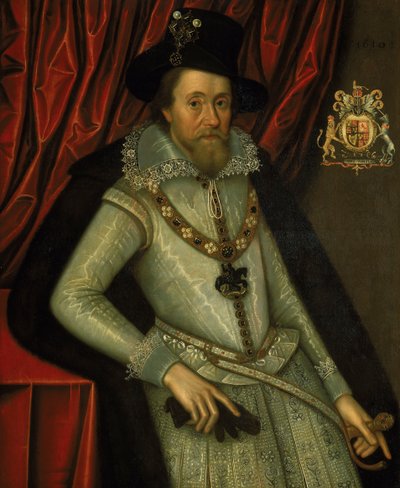 Jacques Ier (1566-1625), vers 1610 (huile sur toile) - John de the Elder Critz
