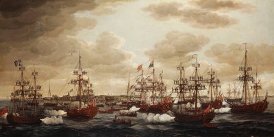 Le Débarquement de la Princesse Charlotte à Harwich en 1761 - John the Elder Cleveley