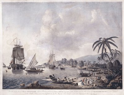 Vue de la Baie de Matavai, Tahiti, 1787 - John the Younger Cleveley